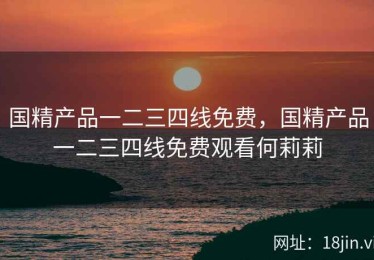 国精产品一二三四线免费，国精产品一二三四线免费观看何莉莉