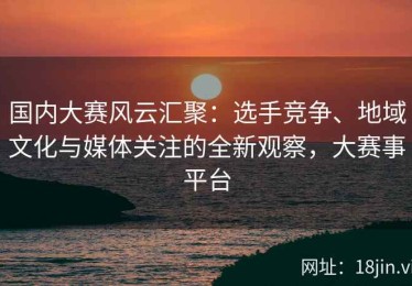 国内大赛风云汇聚：选手竞争、地域文化与媒体关注的全新观察，大赛事平台