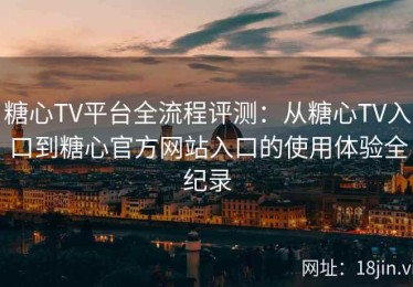 糖心TV平台全流程评测：从糖心TV入口到糖心官方网站入口的使用体验全纪录