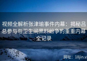 视频全解析张津瑜事件内幕：揭秘吕总参与与卫生间黑料纷争的重重内幕全记录