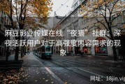 麻豆影业传媒在线“夜猫”社群：深夜活跃用户对于高强度内容需求的现象