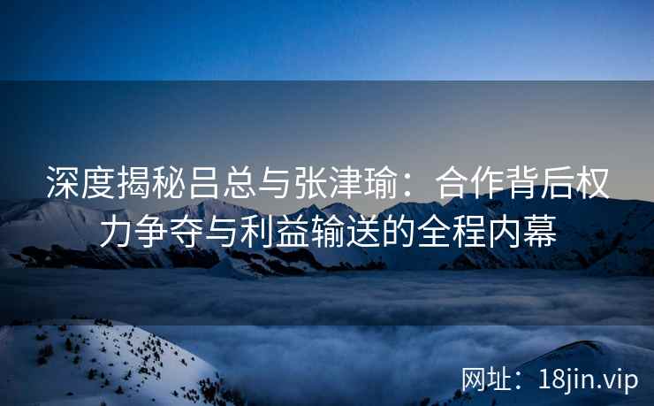 深度揭秘吕总与张津瑜：合作背后权力争夺与利益输送的全程内幕