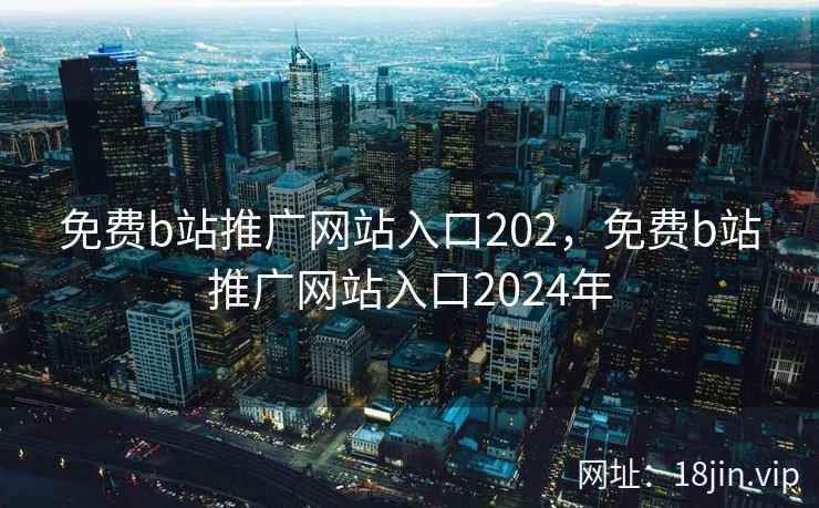 免费b站推广网站入口202，免费b站推广网站入口2024年