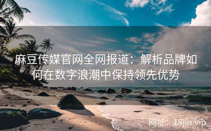 麻豆传媒官网全网报道：解析品牌如何在数字浪潮中保持领先优势